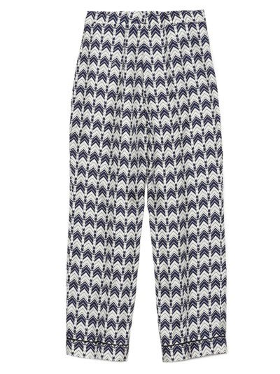 Shop Prada Women's Multicolor Silk Pants