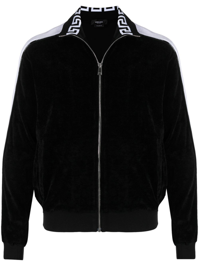 Shop Versace Black Viscose Jacket