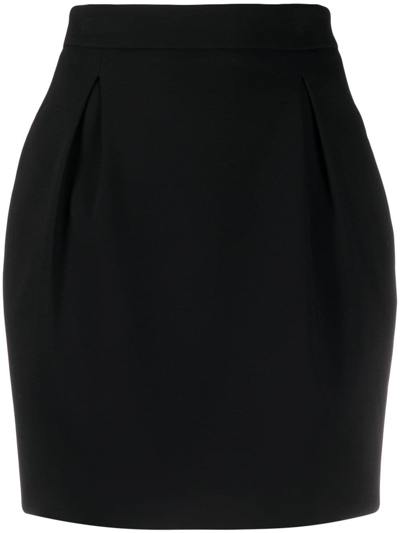 Shop Versace Women's Black Viscose Skirt