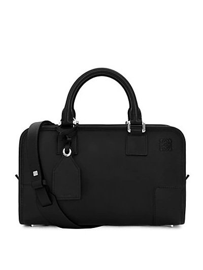 Shop Loewe Amazona 28 Leather Satchel In Black