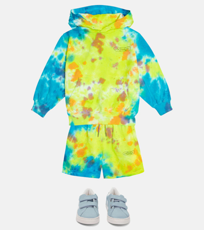 Shop Molo Maxx Cotton Tie-dye Hoodie In Colour Smash