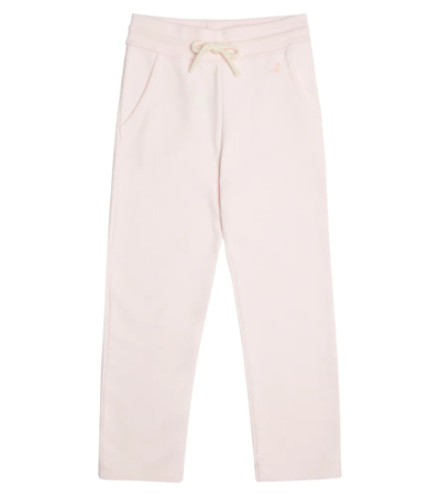 Shop Bonpoint Trick Cotton Sweatpants In Pale Pink