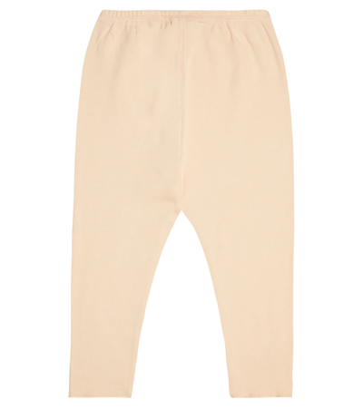 Shop Bonpoint Baby Cotton Leggings In Pale Pink