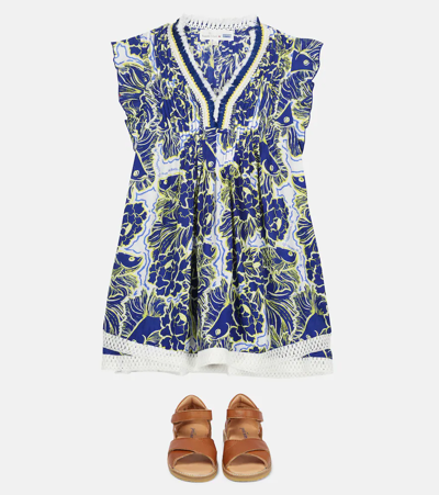 Vilebrequin Shashou Floral Dress In Purple Blue