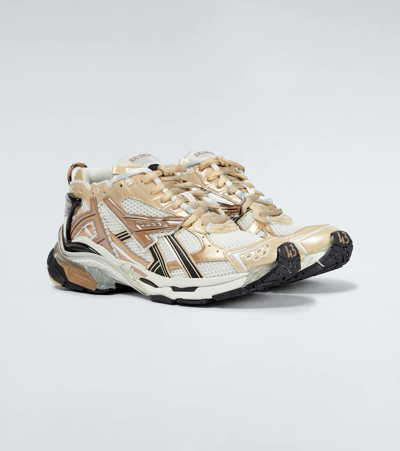 Shop Balenciaga Runner Sneakers In Egg/lg Bei/d Bei/blk
