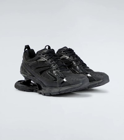 Shop Balenciaga X-pander Sneakers In Black