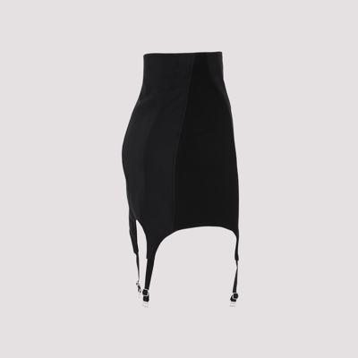 Shop Dion Lee Corset Garter Skirt In Black
