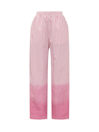 Shop Marni Striped Gradient Effect Trousers In Multi