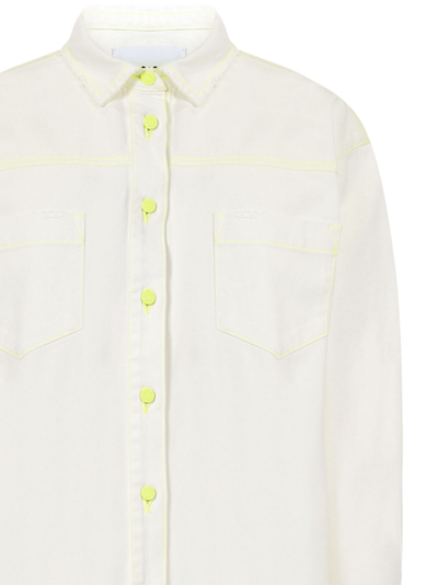 Shop Msgm Jacket In White