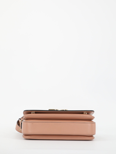 Shop Dolce & Gabbana 3.5 Leather Bag In Nude