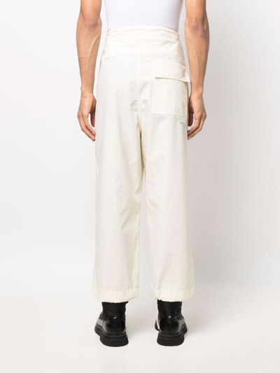 Shop Moncler Genius Trousers White