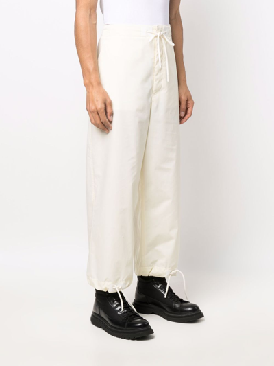 Shop Moncler Genius Trousers White