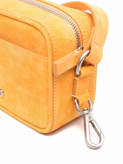 Shop Jacquemus Le Baneto Leather Crossbody Bag In Orange