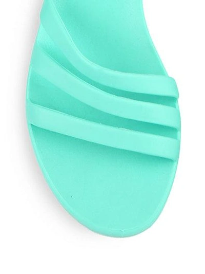 Shop Ancient Greek Sandals Ikaria Jelly Wing Sandals In Turquoise