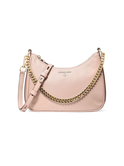 Michael Kors Jet Set Medium Convertible Pouchtte Crossbody Bag Pink