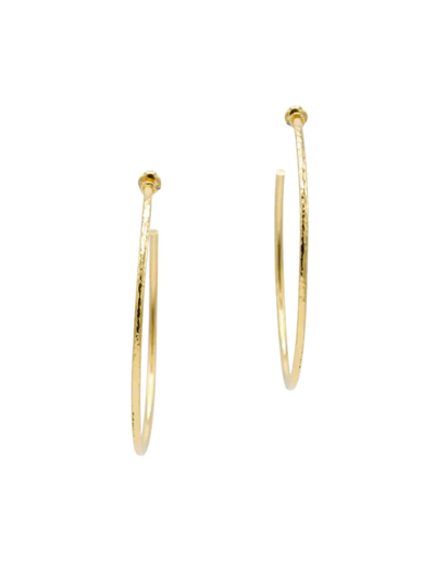 Shop Gurhan Women's Vertigo Large 22k Yellow Gold Hoop Earrings