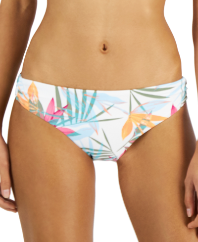 Shop Roxy Juniors' Sweet Escape Hipster Bikini Bottoms Women's Swimsuit In Bright White Floral Of Paradise