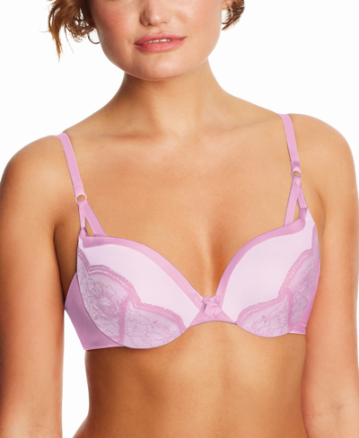Maidenform Love The Lift Push Up & In Lace Plunge Underwire Bra