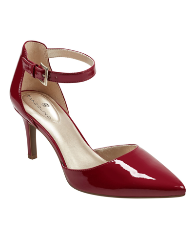 Shop Bandolino Women's Ginata D'orsay Pointed Toe Pumps In Red Patent