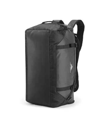 Shop High Sierra Fairlead Duffel-backpack In Mercury And Black