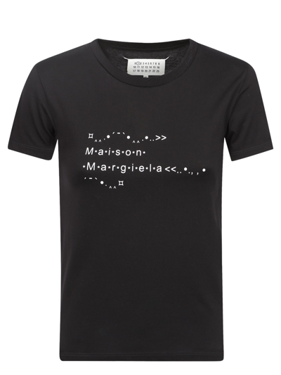 Shop Maison Margiela Graphic-print  T-shirt In Black
