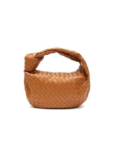 Shop Bottega Veneta 'teen Jodie' Intrecciato Leather Hobo Bag In Brown