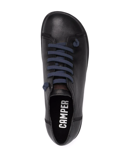 Camper Peu Cami Man Sneakers Black Size 9 Cow Leather In Schwarz