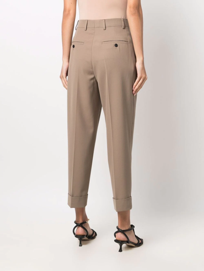 Shop Ami Alexandre Mattiussi Carrot Fit Trousers In Nude