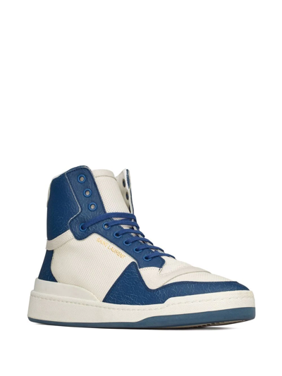 Saint Laurent High-top Sneakers In Weiss