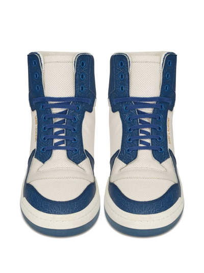 Saint Laurent High-top Sneakers In Weiss