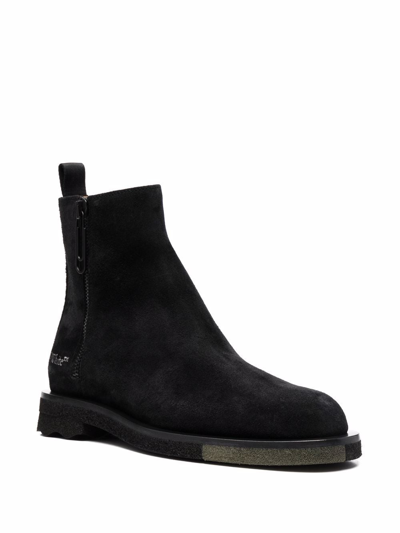 Shop Off-white Sponge Sole Chelsea Boots In Schwarz