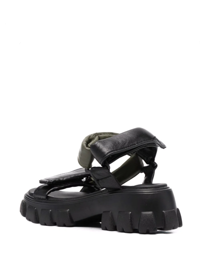 Shop Arizona Love Trekky Sporty Leather Sandals In Schwarz