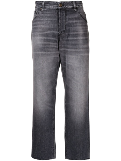Shop Pt05 High-rise Straight Jeans In Grau