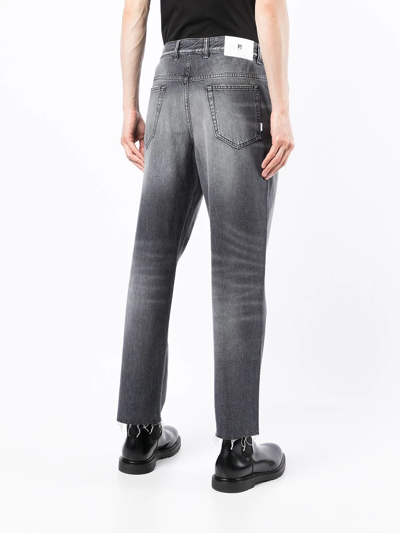 Shop Pt05 High-rise Straight Jeans In Grau
