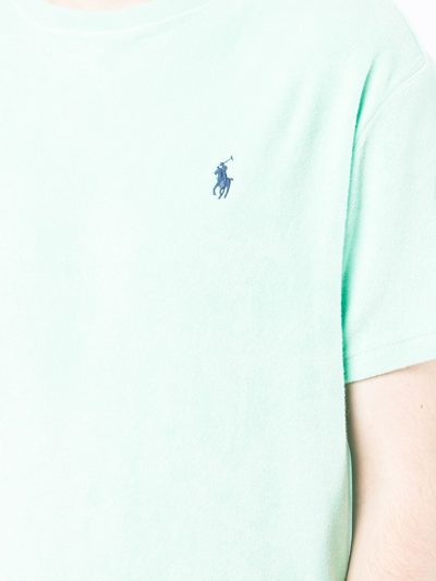 Shop Polo Ralph Lauren Embroidered Logo Short-sleeve T-shirt In Grün
