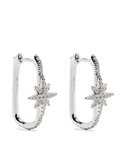 Shop Apm Monaco Météorites Hoop Earrings In Silber