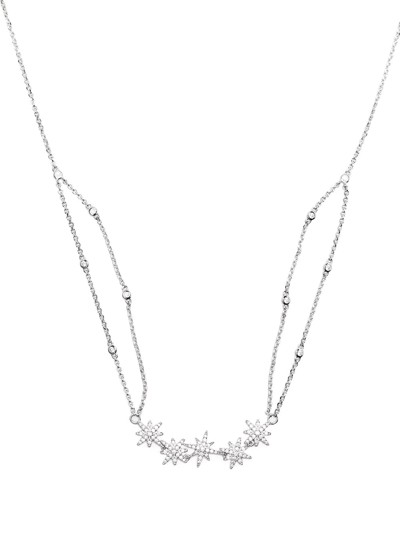 Shop Apm Monaco Crystal-embellished Star Necklace In Silber
