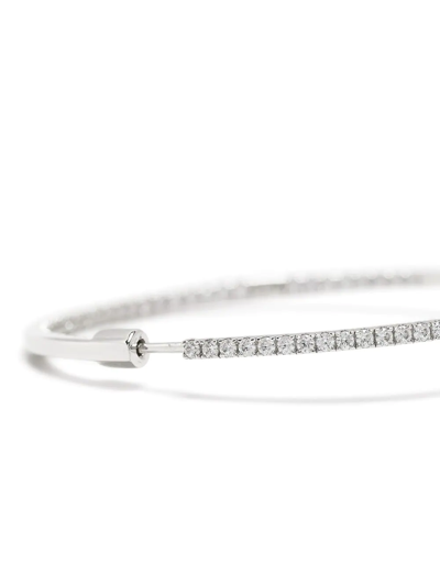 Shop Apm Monaco Crystal-embellished Hoop Earrings In Silber