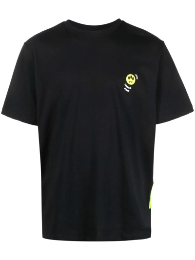 Shop Barrow Logo-print Cotton T-shirt In Schwarz