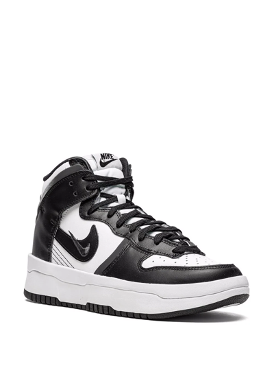 Shop Nike Dunk High Up "panda" Sneakers In Black