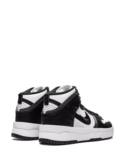 Shop Nike Dunk High Up "panda" Sneakers In Black