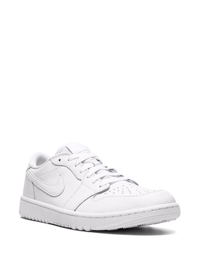 Shop Jordan Air  1 Low Golf "triple White" Sneakers