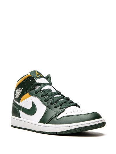 Shop Jordan Air  1 Mid "sonics" Sneakers In Green