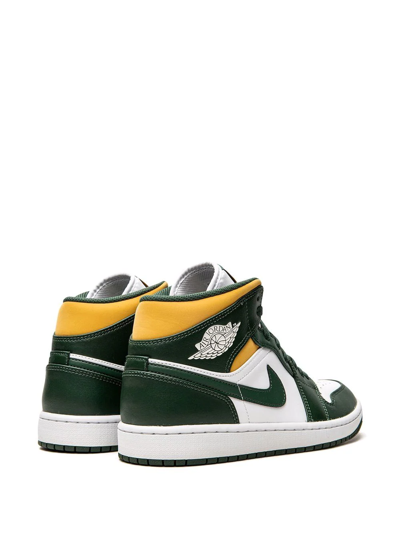 Shop Jordan Air  1 Mid "sonics" Sneakers In Green