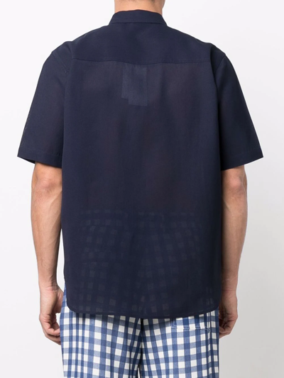 Shop Jacquemus Embroidered-logo T-shirt In Blau