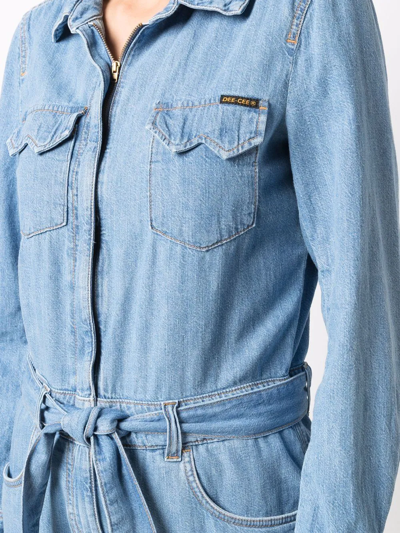 Washington Dee Cee Washington Dee-cee Woman Denim Shirt Blue Size Xs Cotton In Blau