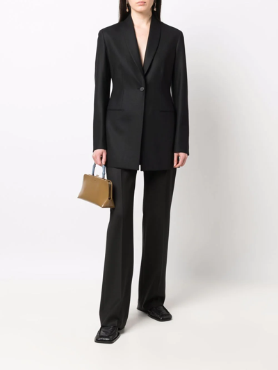 Shop The Row Pietro Straight Tailored Trousers In Schwarz