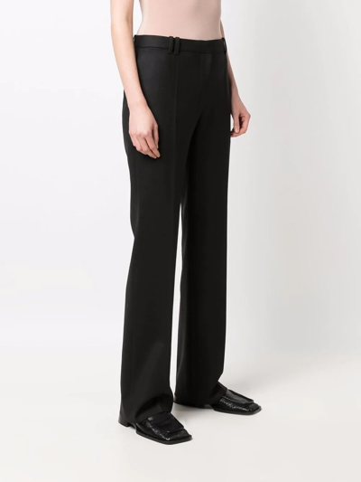 Shop The Row Pietro Straight Tailored Trousers In Schwarz