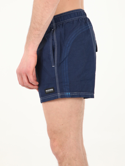 Shop Sundek Blue Swim Shorts
