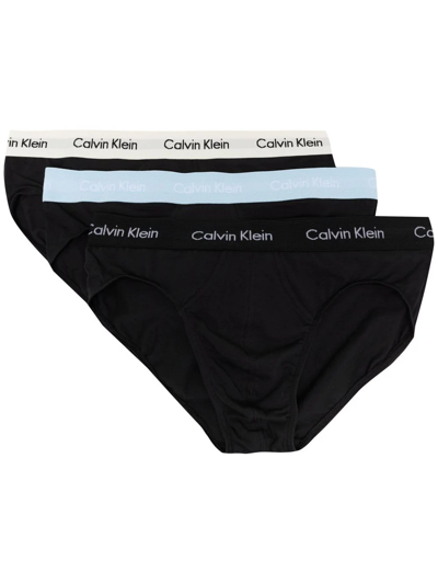 Calvin Klein Logo-waistband Boxers In Black